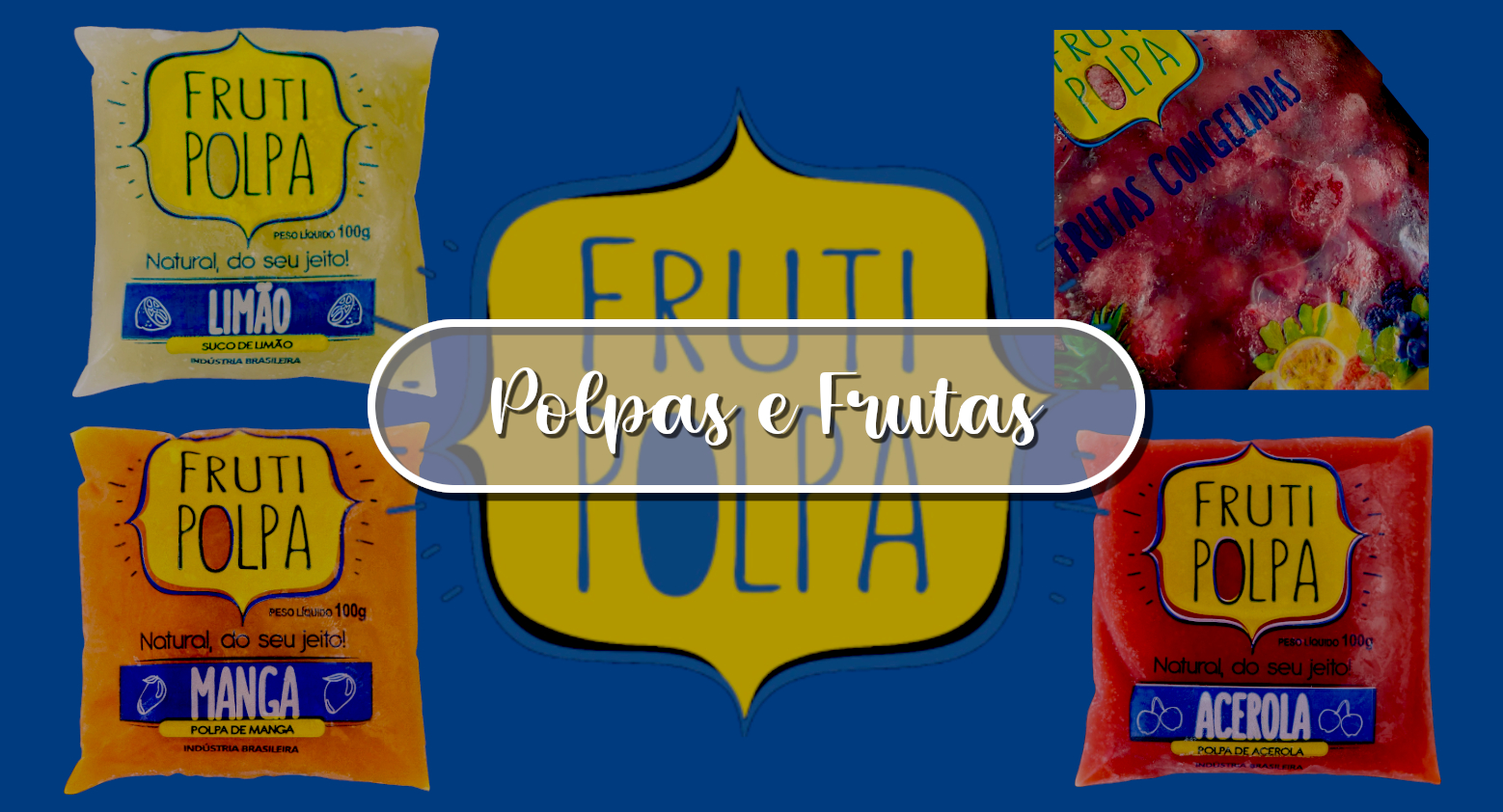 frutas em polpa e congeladas